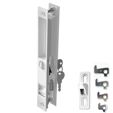Lock With Key 6-5/8”-White