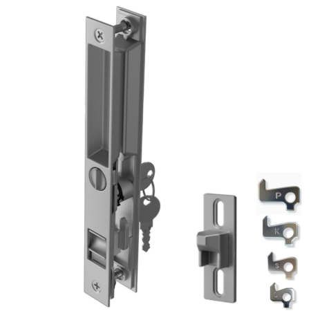 Lock With Key 6-5/8”-Silver