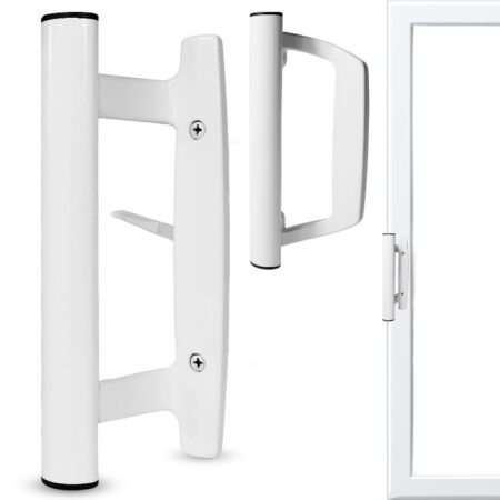 Straight Handle Design, No Key –White